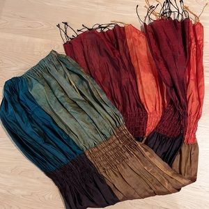 A collection of scarves and pashminas